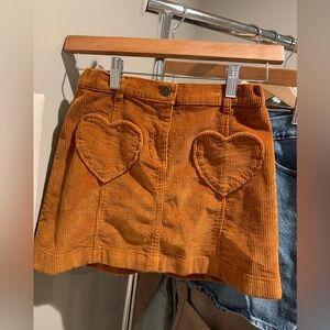 Brownish orange crewcut skirt